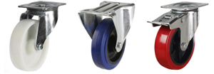 125mm Industrial Castors With Large Top Plate