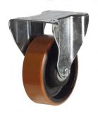 150mm Extra Heavy PRESSED STEEL  Castor With Red Colour Polyurethane / Nylon Wheel  