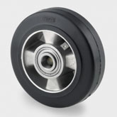 160mm Heavy Duty Rubber Tyre/Aluminium Ball Bearing Wheel