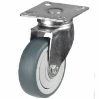 75mm Swivel Apparatus Castor with 4 bolt Fitting & Grey Non Marking Wheel