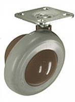 50mm Kenrick Shepherd Castors With Square Plate Fitting & Protective Polyurethane Tyre 