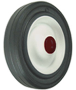 150mm Solid Rubber Tyred Wheel with Plastic Centre