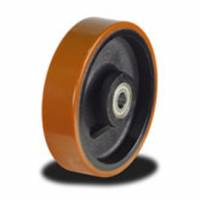 100mm Heavy Duty Polyurethane Tyre/Cast Iron Ball Bearing Wheel