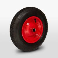 400mm Pneumatic Wheel Steel Centre BLOCK TREAD  (4.80/4.00-8 Tyre 4 Ply)