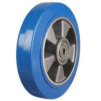 200mm Heavy Duty Elastic PolyurethaneTyre/ Aluminium Ball Bearing Wheel