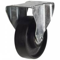 100mm Heavy Duty Fixed Castors With Cast Iron & Stell Roller Bearing Wheel